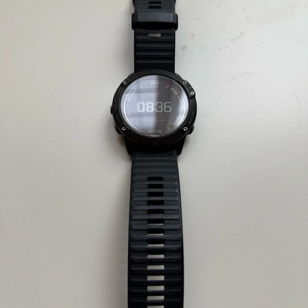 Garmin Black Smartwatch with Gray Accents